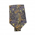 Καφέ/Μπλε/Κίτρινο Λαχούρι Ascot  Φουλάρια/Ascot