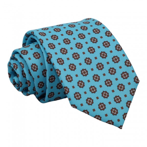 Γραβάτα Aqua/Tabac Σχέδιο Printed 7.5 εκ. Γραβάτες Γραβάτα Aqua/Tabac Σχέδιο Printed 7.5 εκ. Γραβάτες