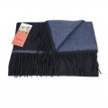 Κασκόλ από Μαλλί Μογγολίας Double Face Navy/Μπλε Κασκόλ